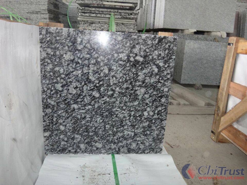 China sea waves  white granite tile